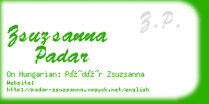 zsuzsanna padar business card